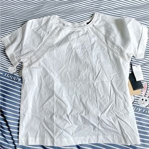 Halogen nordtrom Trim Detail Top white size M